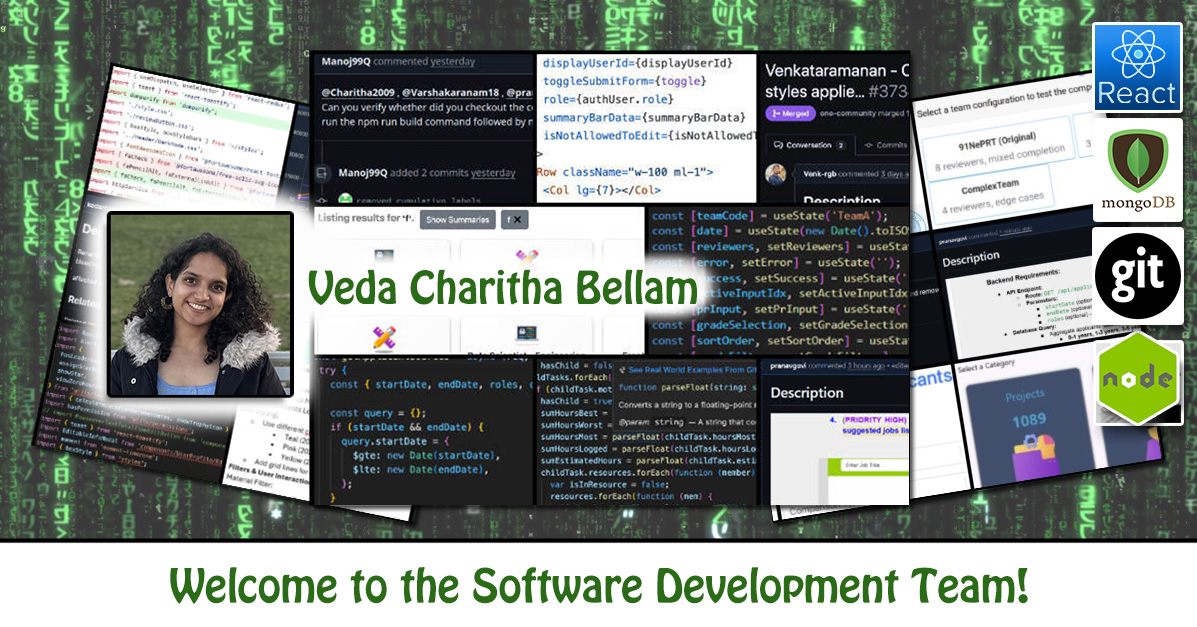 Veda Charitha Bellam, One Community Volunteer, Highest Good collaboration, people making a difference, One Community Global, helping create global change, difference makers