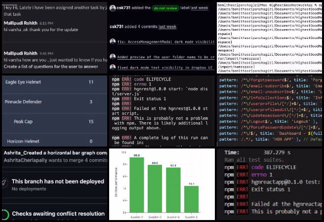 One Community Weekly Progress Update #651, Highest Good Network Software, Highest Good Future Building, Open Source Utopia Models, Access Management System, Feedback Route and Modal, Dark Mode Dashboard Updates, Compile Error Fixes, Injury Chart Development, Sustainable Global Collaboration