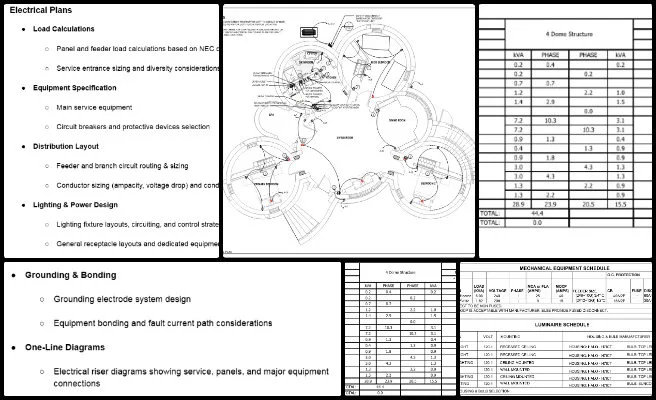 Earthbag Village, Global-Sustainability Systems Design, One Community Weekly Progress Update #652, Earthbag Village electrical design, sustainable electrical systems, MEP report development, eco-friendly home wiring plans, electrical load calculations, green building electrical infrastructure, open source housing solutions, regenerative village engineering, community-scale sustainable construction, electrical design step-by-step processes