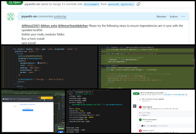 Expressers Software Development Team, working on Highest Good Network software, Creating a Sustainable World to Benefit Us All, One Community Weekly Progress Update #653. Updates included Plurk feature UI integration, MongoDB connection fixes, Collaboration Ads Creation Page fields, Mastodon auto-poster with environment token handling, dark mode improvements, and UI alignment with HGN standards