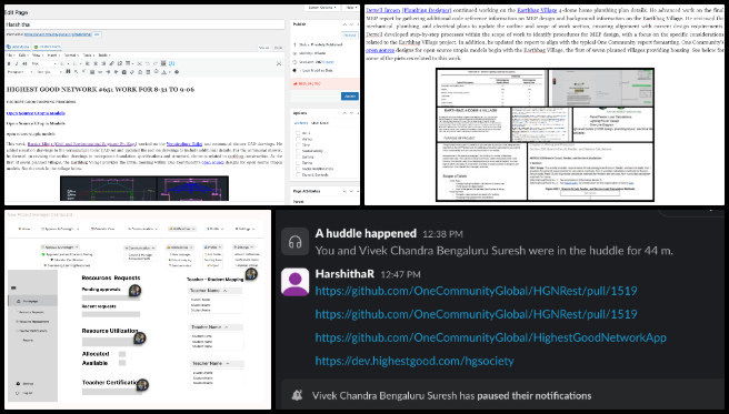 Highest Good Education, Global-Sustainability Systems Design, One Community Weekly Progress Update #652, Highest Good Education platform, program manager contributions, Figma design development, student dashboard design, project manager profile review, software component consistency, teacher dashboard onboarding, backend task management, documentation and resource tracking, global-sustainability systems design