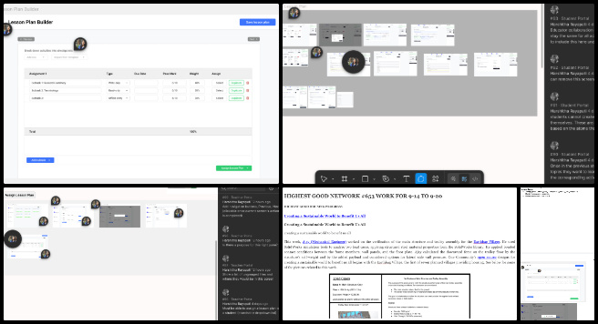 Highest Good Education, Open Sourcing the World We Want, One Community Weekly Progress Update #654, PR task assignments, Figma design deliverables, HGN Phase 4 documentation, HGN Phase 5 objectives, technical project goals, website project review, weekly blog update, housing team progress, developer action items, project management documentation