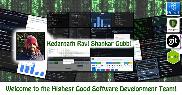 Kedarnath Ravi Shankar Gubbi, One Community Volunteer, Highest Good collaboration, people making a different, One Community Global, helping create global change, difference makers