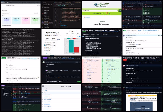 Reactonauts, Highest Good Network Software, Open Source Utopia Models, One Community Weekly Progress Update #651, project management updates, frontend bug fixes, backend API debugging, React development tasks, CSS module conversion, lint error resolution, analytics dashboard features, task management system improvements, pull request reviews, dark mode UI fixes