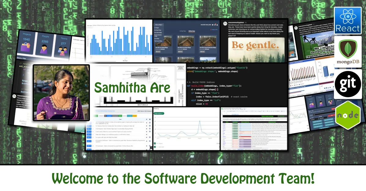 Samhitha Are, One Community Volunteer, Highest Good collaboration, people making a difference, One Community Global, helping create global change, difference makers