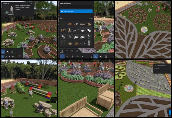 One Community Weekly Progress Update #656, Sustainable and Free-shared Eco-solutions, Duplicable City Center landscape planting, NW polyculture gardening area renders, sustainable landscape architecture One Community, polyculture design implementation, open source eco-landscape modeling, Lumion SketchUp planting visuals, global sustainability through design, eco-friendly planting plan renders