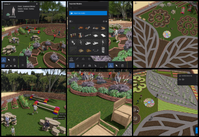 One Community Weekly Progress Update #656, Sustainable and Free-shared Eco-solutions, Duplicable City Center landscape planting, NW polyculture gardening area renders, sustainable landscape architecture One Community, polyculture design implementation, open source eco-landscape modeling, Lumion SketchUp planting visuals, global sustainability through design, eco-friendly planting plan renders