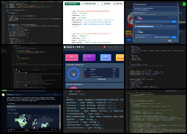 Code Crafters, Highest Good Network Software, Sustainable and Free-shared Eco-solutions, One Community Weekly Progress Update #656, merge conflict resolution, yarn.lock file fixes, UI layout refinement, PR review, frontend component integration, lesson plan database models, announcements backend development, SonarQube GitHub integration, dark mode UI consistency, dashboard graph updates
