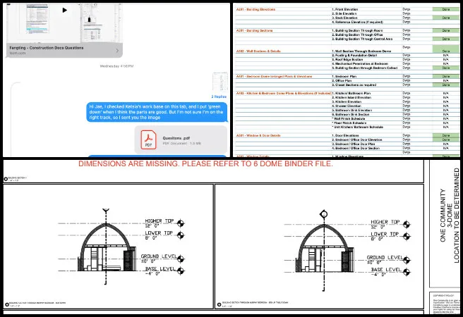 Highest Good Network, Solutioneering The World We Want, One Community Weekly Progress Update 657 interior design coordination, ADA compliance design, Earthbag Village accessibility, 3 Dome Cluster ADA drawings, inclusive architecture, accessibility standards review, team progress meeting, design file organization, building connection planning, solutioneering the world we want
