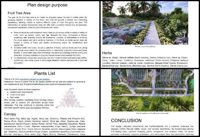 Gayatri, Highest Good Food, Conscientious Stewardship of Our Biosphere, One Community Weekly Progress Update #658, Southwest and southeast area architectural reports, sustainable landscape design documentation, eco agriculture planting layouts, updated greenhouse renderings, tree placement and spatial planning, Highest Good Food initiative, One Community open source platform, participatory sustainable development, eco architecture visualization, conscientious stewardship of our biosphere