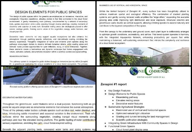 Gayatri, Highest Good Food, Open Sourcing a Better World for Us All, One Community Weekly Progress Update #656, Zenapini 1 sustainable greenhouse report, eco architecture space descriptions, structural feature documentation, sustainable building design analysis, southeast and southwest structure preparation, Highest Good Food initiative, One Community open source platform, participatory sustainable development, regenerative architecture documentation, sustainable and free-shared eco-solutions