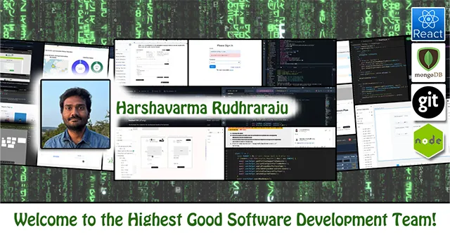 Harshavarma Rudhraraju, One Community Volunteer, Highest Good collaboration, people making a difference, One Community Global, 