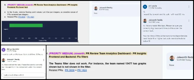 Highest Good Society, Conscientious Stewardship of Our Biosphere, One Community Weekly Progress Update #658, PR Analytics Dashboard, Questionnaire Dashboard, software testing, bug tracking, functionality improvement, task management, pull request review, Highest Good Network software, volunteer software development, software quality assurance