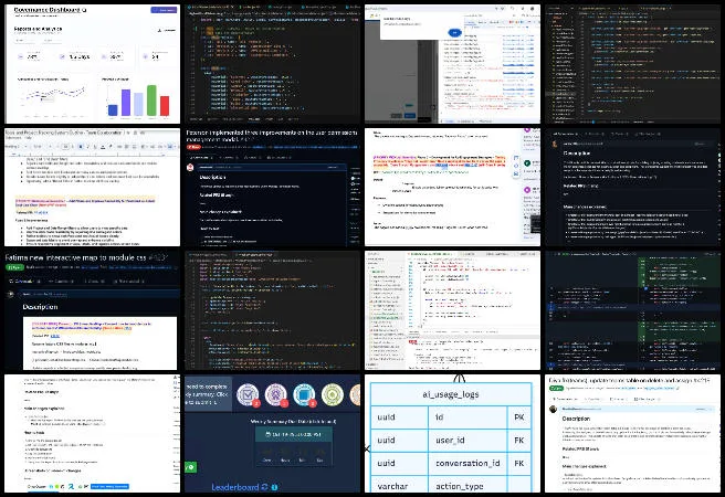 Reactonauts, Highest Good Network Software, Solutioneering The World We Want, One Community Weekly Progress Update #657, task ownership clarification, Weekly Summaries Report cache busting, Blue Square email queue sorting, Project Status backend API update, Phase 5 dashboard Figma mockup, Support Team Daily Log Access testing, announcement modal responsive design, Manage User Permissions validation, hours logging API debugging, chatbot database schema optimization