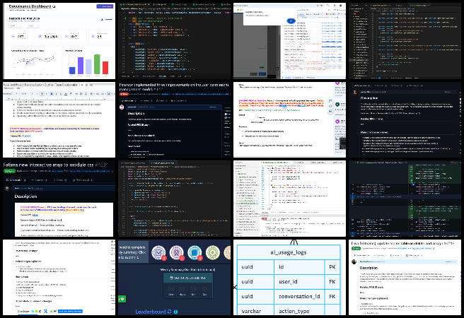Reactonauts, Highest Good Network Software, Solutioneering The World We Want, One Community Weekly Progress Update #657, task ownership clarification, Weekly Summaries Report cache busting, Blue Square email queue sorting, Project Status backend API update, Phase 5 dashboard Figma mockup, Support Team Daily Log Access testing, announcement modal responsive design, Manage User Permissions validation, hours logging API debugging, chatbot database schema optimization