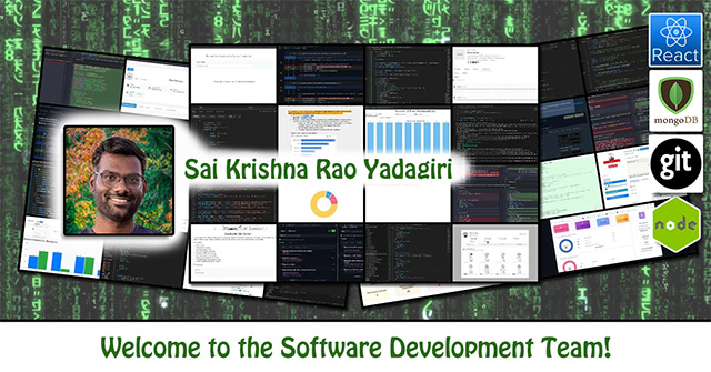 Sai Krishna Rao Yadagiri, One Community Volunteer, Highest Good collaboration, people making a difference, One Community Global, helping create global change, difference makers