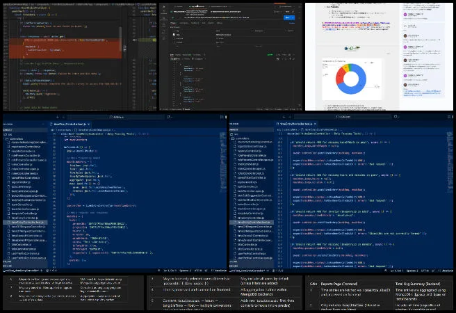 Team Alpha Highest Good Network software update, applicant analytics donut chart, Total Construction Summary Dashboard dark mode, HGN Questionnaire Dashboard frontend update, community members ranking by skills, user profile skills dashboard fix, backend data consistency analysis, React environment configuration process.env, weekly progress summary One Community, Phase 2 software development tasks 