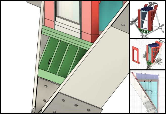 Andrew, Duplicable City Center, Pragmatic Eco-utopia Creation, One Community Weekly Progress Update #661, dormer window CAD modeling, second-floor window framing, building safety code spacing, structural framing alignment, architectural model refinement, window framing updates, CAD structural verification, sustainable window design, 3D architectural adjustments, framing consistency checks