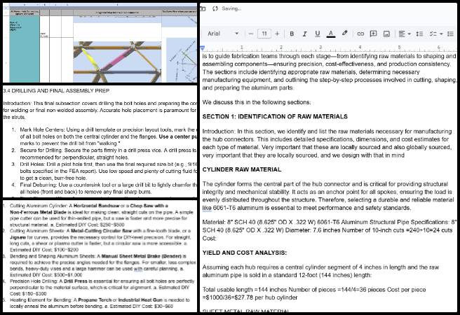 Ayushman, Duplicable City Center, Open Sourcing Sustainable Civilization Development, One Community Weekly Progress Update #662, assembly documentation workflow, spreadsheet navigation system, engineering usability improvements, structural process standardization, connector assembly guidance, collaborative manufacturing planning, technical instruction design, process clarity enhancement, mechanical workflow structuring, project documentation optimization