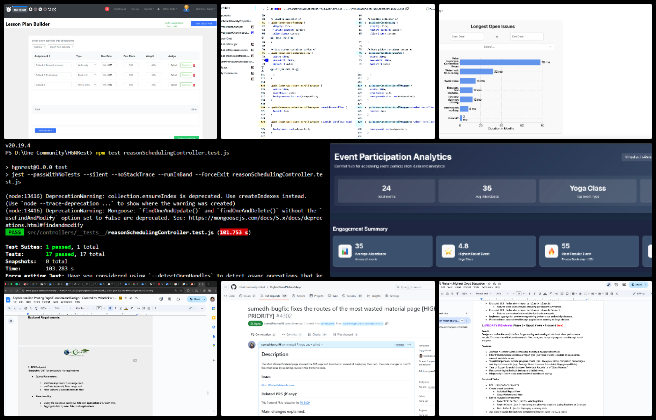 binary brigade, highest good network software, jump-starting our sustainable future, one community weekly progress #659, biosphere project update, highest good network software, binary brigade development, sustainable software progress, open source team collaboration, analytics dashboard design, frontend and backend development, ui ux improvements, css modules migration, project management and reporting