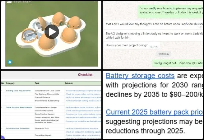 Core Team, Highest Good Energy, Creating a Sustainable World That Benefits Everyone, One Community Weekly Progress Update #660, Highest Good Energy initiative, solar energy microgrid report updates, renewable energy documentation, Earthbag Village construction planning, sustainable inventory software discussion, eco energy system organization, One Community open source platform, participatory sustainable development, regenerative building coordination, creating a sustainable world that benefits everyone