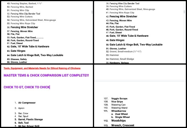 Core Team, Highest Good Food, Open Sourcing Sustainable Civilization Development, One Community Weekly Progress Update #662, Master Tools Equipment and Materials list, sustainable garden tools, Botanical Garden resource planning, Goat and Chicken project documents, workshop tools inventory, eco-friendly agriculture supplies, Highest Good Food initiative, open source sustainability planning, regenerative project tools management, sustainable civilization development