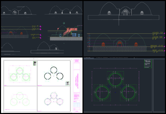 Highest Good Network, Jump-starting Our Sustainable Future, One Community Weekly Progress Update 659 ADA compliant design, Earthbag Village accessibility, 3 Dome Cluster floor plans, interior design drafting, ADA construction documentation, CAD architectural plans, elevation and dimension drawings, accessible building planning, excavation and site layout plan, inclusive sustainable architecture