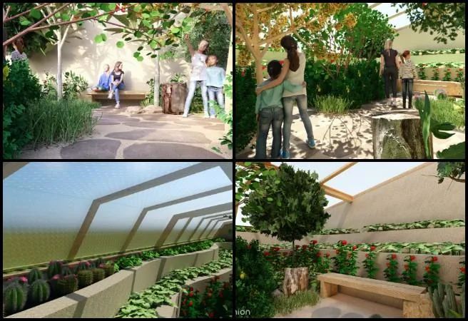 Japneet, Highest Good Food, Improving the Human Living Experience, One Community Weekly Progress Update #663, Walipini 1 Frost-free Arid Zone Desert House render, sustainable greenhouse redesign, SketchUp plant diversity update, Lumion environmental walkthrough, regenerative agriculture visualization, eco-friendly desert planting design, Highest Good Food initiative, One Community open source development, sustainable landscape modeling, improving the human living experience