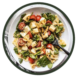 Tomato Pasta Salad with Balsamic Vinaigrette and Sardines