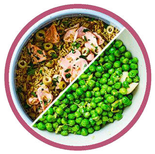 Quick Salmon, Preserved Lemon & Olive Pilaf