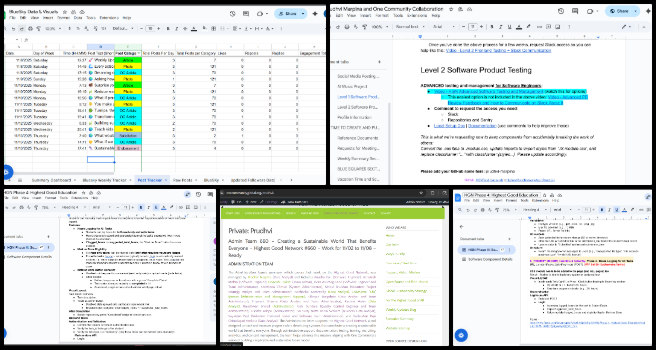 Highest Good Education, Pragmatic Eco-utopia Creation, One Community Weekly Progress Update #661, project management updates, GitHub pull request testing, software development workflow, HGN Phase 4 documentation, PR title verification, Level 1 and Level 2 testing, developer communication process, social media content scheduling, BlueSky tracking updates, blog content management