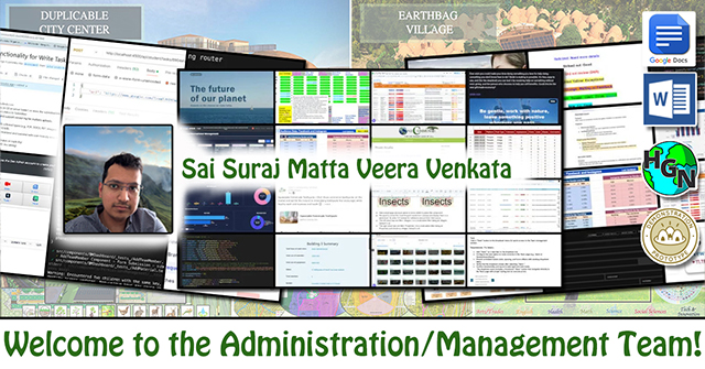 Sai Suraj Matta Veera Venkata, One Community Volunteer, Highest Good collaboration, people making a difference, One Community Global, helping create global change, difference makers