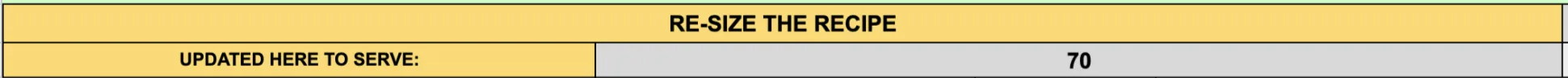 Updated Servings, adjusted recipe portions, total to feed calculation, recipe serving update, group meal size, automatic serving adjustment, scaled recipe servings, meal planning calculator, dynamic portion tracker, recipe quantity update