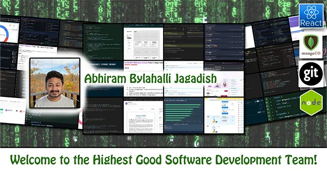 Abhiram Bylahalli Jagadish, One Community Volunteer, Highest Good collaboration, people making a difference, One Community Global, helping create global change, difference makers