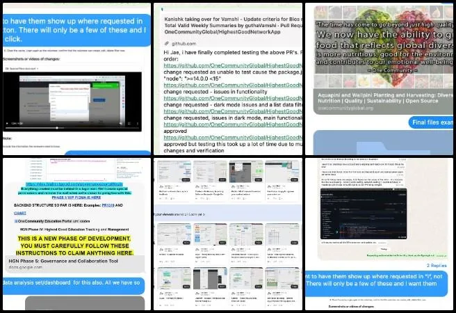 Anuneet, Highest Good Food, Adaptable Eco-models for Social Evolution, One Community Weekly Progress Update #664, Transition Food Self-sufficiency Plan, Customizable Recipe Build-Out Tool, Highest Good Food initiative, sustainable recipe development, SEO-optimized food webpages, open source kitchen planning, sustainable research infographic, Food Web project formatting, regenerative living tools, adaptable eco-models for social evolution