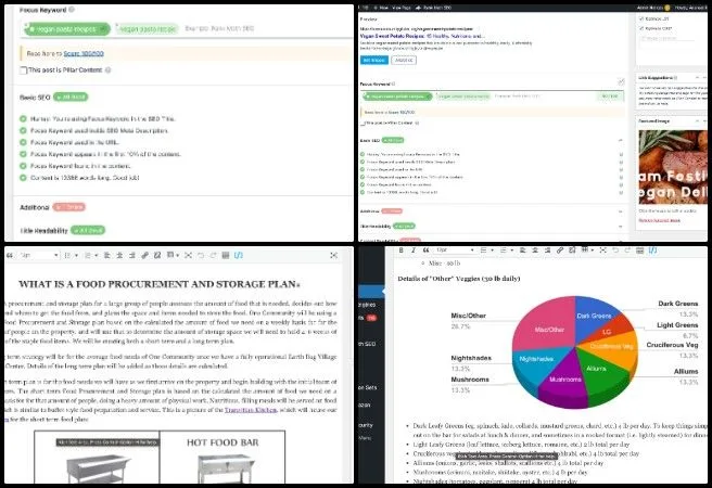 Anuneet, Highest Good Food. Regenerative Global-Sustainability Systems, One Community Weekly Progress Update #666, Sustainable food self-sufficiency planning, food procurement and storage systems, SEO-optimized recipe webpages, vegan and omnivore pasta and potato recipes, regenerative food web project, Highest Good Food initiative, open source sustainability platform, sustainable nutrition planning, community-based food systems, regenerative global sustainability systems