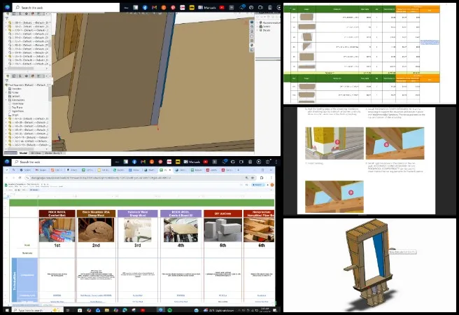 Ariana, Duplicable City Center, Creating the Sustainable Civilization We Know is Possible, One Community Weekly Progress Update #665, window and door framing design, insulation support structure updates, material research and selection, cutting layout optimization, fabrication waste reduction, cost estimation analysis, sustainable construction detailing, thermal efficiency support design, architectural component refinement, eco-friendly building documentation