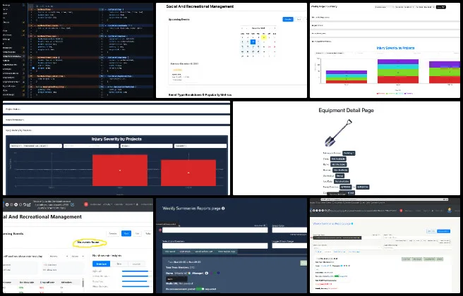 binary brigade, highest good network software, adaptable eco-models for social evolution, one community weekly progress #664, weekly team summaries, mismatched team codes, software development updates, frontend backend integration, email automation system, dashboard analytics improvements, dark mode UI fixes, API endpoint validation, construction dashboard visualization, user interface enhancements