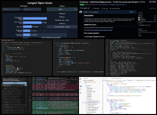 Code Crafters, Highest Good Network Software, Adaptable Eco-models for Social Evolution, One Community Weekly Progress Update #664, frontend debugging, backend API troubleshooting, dark mode UI improvements, data export functionality, report generation backend, chart rendering fixes, UI consistency updates, routing and middleware analysis, CSS optimization, software development progress