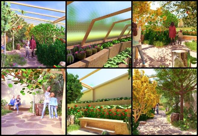 Japneet, Highest Good Food, Adaptable Eco-models for Social Evolution, One Community Weekly Progress Update #664, Walipini 1 desert greenhouse render, Frost-Free Arid Zone Desert House design, sustainable greenhouse architecture, desert plant integration, eco-friendly food production systems, Highest Good Food initiative, open source ecological design, regenerative greenhouse walkthrough, adaptive climate-resilient planting, eco-model infrastructure development