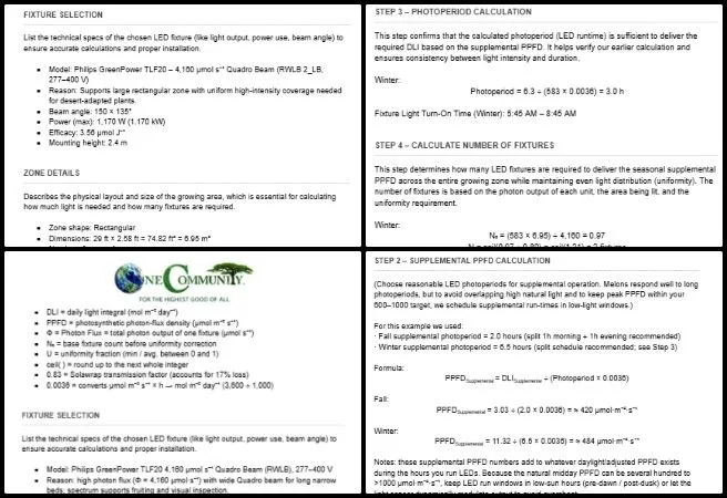 Jay, Highest Good Food, Creating the Sustainable Civilization We Know is Possible. One Community Weekly Progress Update #665, Walipini 1 lighting energy calculations, greenhouse lighting analysis documentation, sustainable greenhouse energy planning, Aquapini and Walipini planting and harvesting, standardized technical documentation, energy-efficient greenhouse design, regenerative agriculture infrastructure, Highest Good Food initiative, One Community open source sustainability, creating a sustainable civilization