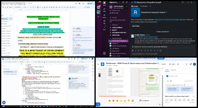 Highest Good Education, Creating the Sustainable Civilization We Know is Possible, One Community Weekly Progress Update #665, Highest Good Network Phase 5 governance, decision-making software development, development administrator responsibilities, Phase 4 software management, Level 1 and Level 2 software testing, agile task coordination, software documentation updates, BlueSky social media analytics, volunteer performance tracking, administrative training support