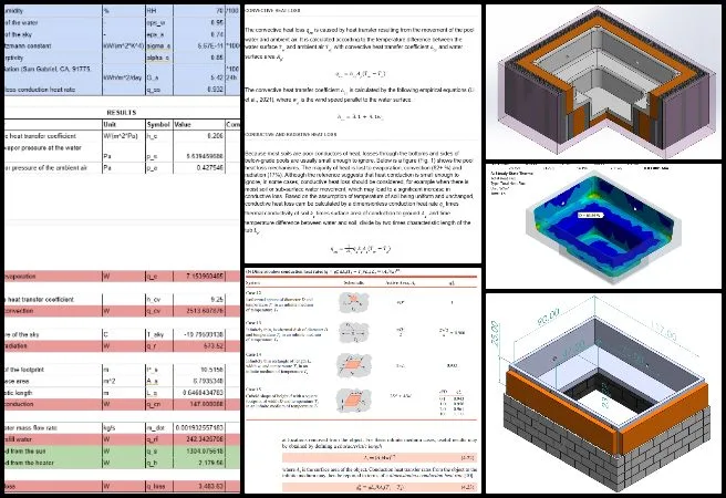 Tianxiang, Duplicable City Center, Creating the Sustainable Civilization We Know is Possible, One Community Weekly Progress Update #665, thermal heat loss analysis, heater power estimation, solar heat gain evaluation, insulation performance assessment, R-value calculation, ground heat transfer study, hempcrete insulation evaluation, sustainable material analysis, thermal modeling workflow, energy efficiency design