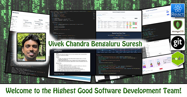Vivek Chandra Bengaluru Suresh, One Community Volunteer, Highest Good collaboration, people making a difference, One Community Global, helping create global change, difference makers