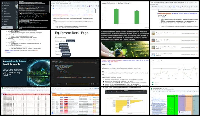 Admin Team, Highest Good Network Software, World Changing Ideas, One Community Weekly Progress Update #668, open source project management, software quality assurance testing, social media analytics dashboards, nonprofit software development, collaborative open source teams, administrative coordination workflows, bug tracking and usability testing, content and SEO management, data-driven community building, sustainable systems development