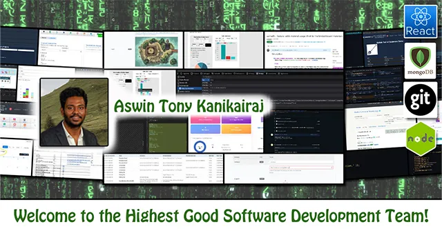 Aswin Tony Kanikairaj, One Community Volunteer, Highest Good collaboration, people making a difference, One Community Global, helping create global change, difference makers