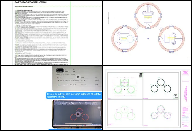 Highest Good Network, A Prototype Solution Engine for Global Challenges, One Community Weekly Progress Update 669, ADA construction documentation, Earthbag Village 3 dome cluster design, interior design accessibility planning, AutoCAD architectural drafting, ADA code compliance review, building connection detailing, construction document consistency, team coordination and progress tracking, inclusive sustainable design, prototype solution engine for global challenges