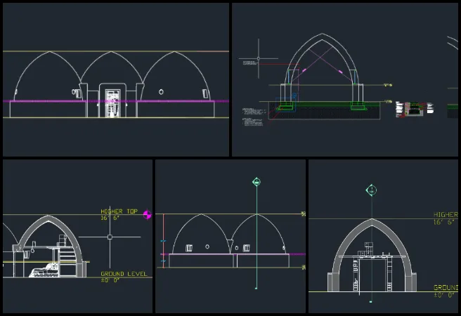 Highest Good Network, DIY Sustainable Construction Models, One Community Weekly Progress Update 671, ADA compliant architectural drawings, Earthbag Village 3 dome cluster design, interior design accessibility planning, building elevations and sections, wall section detailing, SketchUp to AutoCAD workflow, construction document rescaling, code compliant documentation, inclusive building design, open source sustainable architecture 