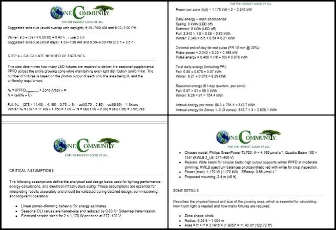Jay, Highest Good Food, DIY Sustainable Construction Model, One Community Weekly Progress Update #671, lighting energy calculations, data standardization, documentation accuracy, Walipini 1, BIM analysis, calculation verification, data consistency, technical documentation, sustainable design, open-source construction