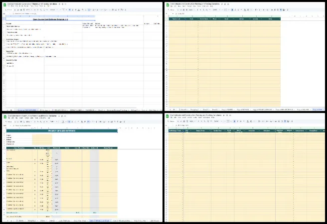 Highest Good Network, A Prototype Solution Engine for Global Challenges, One Community Weekly Progress Update 669, construction cost estimation templates, project planning and tracking tools, Highest Good Housing projects, construction management spreadsheets, formula optimization and automation, scalable planning sheet design, usability comparison templates, construction workflow organization, resource and cost tracking systems, prototype solution engine for global challenges 